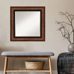 27" X 27" Beveled Vogue Bronze Wall Mirror - Amanti Art -Umbra Home Decor Shop GUEST 9019c6a5 79fc 472a 89ed 014fa2e61d36