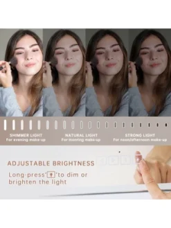 Fenchilin Large Hollywood Lighted Makeup Vanity Mirror With 15 Dimmable LED Bulbs And Bluetooth Speaker For Dressing Room And Bedroom Or Wall-Mounted -Umbra Home Decor Shop GUEST 902fc817 ae50 4ae6 b78e 0e5a2c60a523