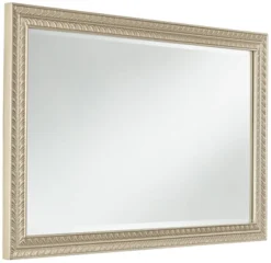 Noble Park Shaina Rectangular Vanity Decorative Wall Mirror Modern Champagne Gold Wood Frame 24" Wide Bathroom Bedroom Living Home -Umbra Home Decor Shop GUEST 916bcc5e 56ae 4647 b778 b9d2b66e66d0