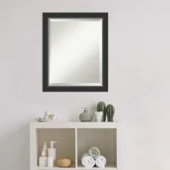 Amanti Art Corvino Black Narrow Beveled Wood Bathroom Wall Mirror -Umbra Home Decor Shop GUEST 9198cc67 981e 4fd4 b3b9 3377c95dfd96