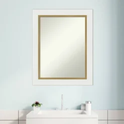 23" X 29" Non-Beveled Eva Bathroom Wall Mirror White - Amanti Art: Modern Rectangular Vanity, Includes Mounting Hardware 14 23" X 29" Non-Beveled Eva Bathroom Wall Mirror White - Amanti Art: Modern Rectangular Vanity, Includes Mounting Hardware -Umbra Home Decor Shop GUEST 91d1c12c fa17 4407 bd5e 8d9d213db20d