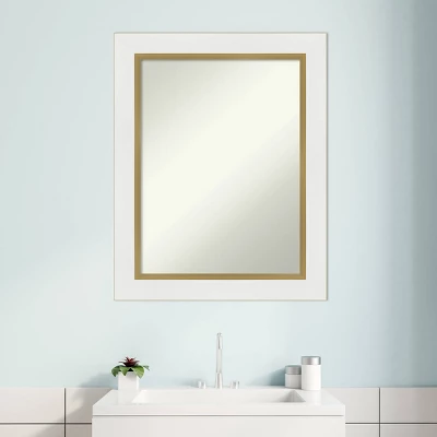23" X 29" Non-Beveled Eva Bathroom Wall Mirror White - Amanti Art: Modern Rectangular Vanity, Includes Mounting Hardware 7 23" X 29" Non-Beveled Eva Bathroom Wall Mirror White - Amanti Art: Modern Rectangular Vanity, Includes Mounting Hardware - Image 7