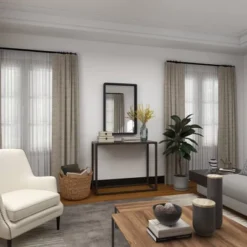 36" X 36" Contemporary Wood Rectangle Wall Mirror Black - Olivia & May -Umbra Home Decor Shop GUEST 91da4f56 d67c 42d0 bac1 d1819fe9a237