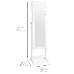 Best Choice Products 6-Tier Standing Mirror Lockable Storage Organizer Cabinet Armoire W/ LED Lights -Umbra Home Decor Shop GUEST 91e810c5 01eb 484f 88ca 3304e8b492b9