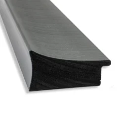 19" X 53" Non-Beveled Elegant Brushed Pewter Full Length On The Door Mirror - Amanti Art