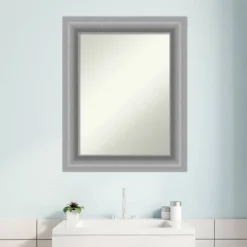 24" X 30" Non-Beveled Peak Polished Nickel Bathroom Wall Mirror - Amanti Art 15 24" X 30" Non-Beveled Peak Polished Nickel Bathroom Wall Mirror - Amanti Art -Umbra Home Decor Shop GUEST 9463a549 170f 4de7 a31e 48571d356fae