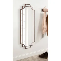 16" X 42" Minuette Decorative Framed Wall Mirror Bronze - Kate & Laurel All Things Decor -Umbra Home Decor Shop GUEST 94b4b725 1bf3 4f43 9837 4f36d593c415