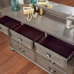 Pennings 9 Drawer Dresser With Mirror Gray - HOMES: Inside + Out 11 Pennings 9 Drawer Dresser With Mirror Gray - HOMES: Inside + Out -Umbra Home Decor Shop GUEST 950e0e37 0d4d 4895 b831 2effc460a16f