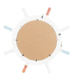 Wood Sail Boat Ship Wheel Wall Mirror With Netting Accent White - Olivia & May -Umbra Home Decor Shop GUEST 95325c38 1310 45c9 bd0c 7e261ee4b4ce