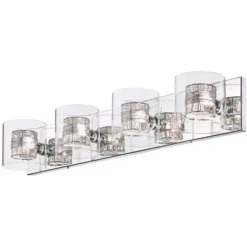 Possini Euro Design Modern Wall Light Four-Light Chrome 30.75" Vanity Fixture For Bathroom Over Mirror -Umbra Home Decor Shop GUEST 9624f1e2 e9c9 4b24 975d 6ce671f7e444