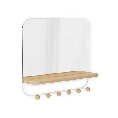 Umbra Antique Mirror With Hooks 5 Umbra Antique Mirror With Hooks - Image 5