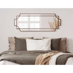 16" X 42" Minuette Decorative Framed Wall Mirror Bronze - Kate & Laurel All Things Decor -Umbra Home Decor Shop GUEST 97de3255 71c9 428c af61 2c678af51fa5
