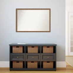 38" X 26" Non-Beveled Antique Bronze Wood Wall Mirror - Amanti Art: Rectangular, Includes Mounting Hardware -Umbra Home Decor Shop GUEST 981acc9f 7997 4670 b06e 77be9f1f8d76