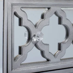 Glam Quatrefoil Mirror And Wood Storage Chest Gray - Olivia & May -Umbra Home Decor Shop GUEST 9843d39d 4bee 4554 a1fb b4abae7c9898