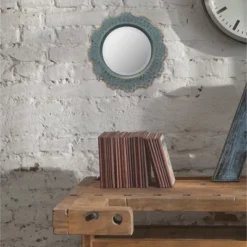 12.5" Decorative Floral Metal Lace Wall Mirror Dark Turquoise - Stonebriar Collection -Umbra Home Decor Shop GUEST 98612907 aa3e 4080 a303 f77fc03e6d2e