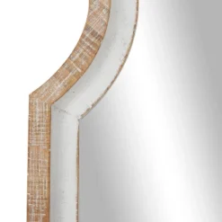 Wood Window Pane Inspired Wall Mirror With Arched Top Brown - Olivia & May -Umbra Home Decor Shop GUEST 98873823 be38 4f83 be7e 82c683a8df4b