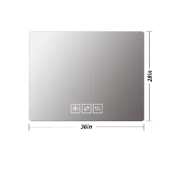 DOMETOUR LED Bathroom Mirror, Anti-Fog, Front And Backlit, 3 Colors, 5-Level Dimmable, Wall Mounted, Horizontal/Vertical 22 DOMETOUR LED Bathroom Mirror, Anti-Fog, Front And Backlit, 3 Colors, 5-Level Dimmable, Wall Mounted, Horizontal/Vertical -Umbra Home Decor Shop GUEST 98ba91bf 2a10 4756 985e 5405283192b5