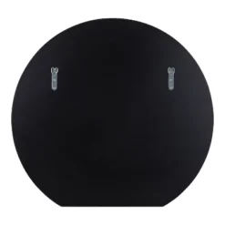 24" X 23" Caskill Flat Circle Decorative Wall Mirror Black - Kate & Laurel All Things Decor -Umbra Home Decor Shop GUEST 9912b1ed dbce 4ed8 b272 0fd02f8d67d6