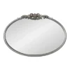 27" X 18.7" Arendahl Oval Wall Mirror Silver - Kate & Laurel All Things Decor