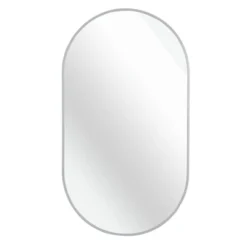 Serio 20"x 30" Modern Oval/Pill Shaped Wall Mount Mirror,Horizontal/Vertical Hanging Aluminum Alloy Frame Mirror-The Pop Home -Umbra Home Decor Shop GUEST 9a9add15 c9b0 4646 9254 4673172599a4