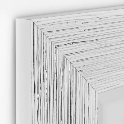 27" X 33" Driftwood Wall Mirror In Chrome/White - Head West 3 27" X 33" Driftwood Wall Mirror In Chrome/White - Head West - Image 3