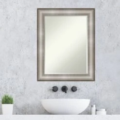 23" X 29" Imperial Framed Bathroom Vanity Wall Rectangle Mirror Silver - Amanti Art -Umbra Home Decor Shop GUEST 9acb5c08 35ad 4641 9a2e 514c216ef279