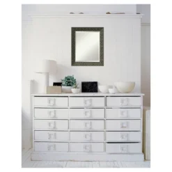 Intaglio Embossed Black Framed Wall Mirror - Amanti Art -Umbra Home Decor Shop GUEST 9aeeb273 66f3 4c07 804b 80c3a56449af