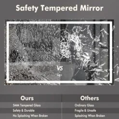 Coucheta 60x36" LED Bathroom Mirror With Anti-Fog & Dimmable Backlit - Shatterproof Memory Feature For Vanity Wall Mount -Umbra Home Decor Shop GUEST 9b61a0c9 6a9d 4863 a085 cd397384fd7d 2