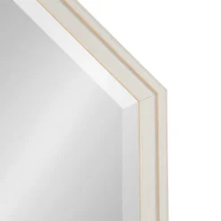 Oakhurst Octagon Wall Mirror White - Kate & Laurel All Things Decor