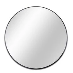 Serio Circle Brushed Aluminum Frame Large Circle Black Round Wall Mirror -The Pop Home -Umbra Home Decor Shop GUEST 9c1550d2 77d7 4916 bf2a 83ee17658575