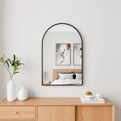 Alani Contemporary 36*24 Arched Wall Mirror,Arch-shaped Wall Mirror With Aluminum Alloy Frame- The Pop Home -Umbra Home Decor Shop GUEST 9c7f52ba 2960 4f31 8fe6 3008fcefcb97
