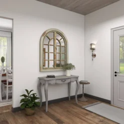 48" X 37" Farmhouse Classic Arched Window Design Decorative Wall Mirror - Olivia & May -Umbra Home Decor Shop GUEST 9d61e294 5adc 4381 bd40 723e262981ef