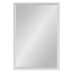 26" X 38" Calter Framed Wall Mirror White - Kate And Laurel