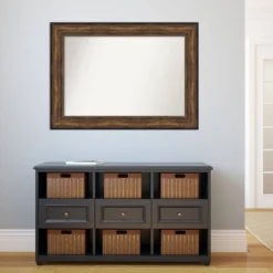 44" X 32" Non-Beveled Ballroom Bathroom Wall Mirror Bronze - Amanti Art -Umbra Home Decor Shop GUEST 9e1c7140 6f60 4234 9ec9 15504765b11e