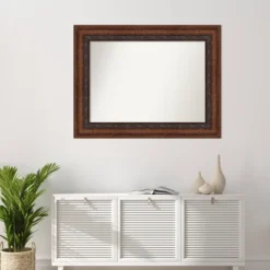48" X 37" Non-Beveled Decorative Bathroom Wall Mirror Bronze - Amanti Art -Umbra Home Decor Shop GUEST 9e392358 57ea 49a5 9c78 edd7dfc18845