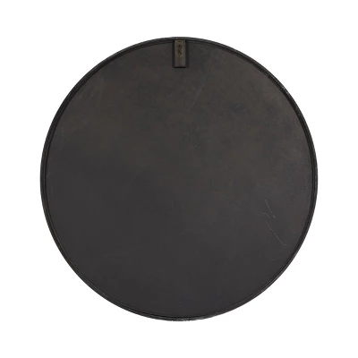 Wood Floral Medallion Wall Mirror White - Olivia & May 5 Wood Floral Medallion Wall Mirror White - Olivia & May - Image 5