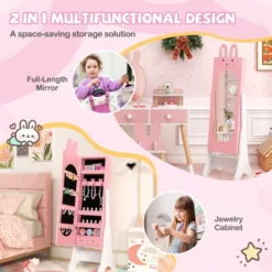 Tangkula Kids Jewelry Armoire Cabinet Free-Standing Full Length Mirror With Storage And 4 Tilt Angles -Umbra Home Decor Shop GUEST 9fd67e57 5ba3 4cc5 abc7 16eb362d5031