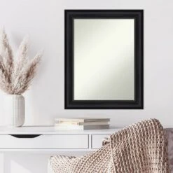 23" X 29" Non-Beveled Astor Black Wall Mirror - Amanti Art -Umbra Home Decor Shop GUEST a01d1ec1 54aa 453c 8d46 cc0c8a8c51c9