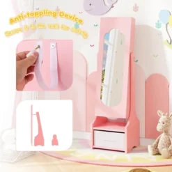 Infans Kids Jewelry Cabinet With Full-Length Mirror Drawer 2 Adjustable Tilt Angles -Umbra Home Decor Shop GUEST a11c64f7 97a3 49dd 89d3 0b6bbc2c6509