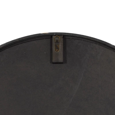 Wood Floral Medallion Wall Mirror White - Olivia & May 2 Wood Floral Medallion Wall Mirror White - Olivia & May - Image 2