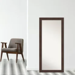 29" X 65" Non-Beveled Wild Wood Brown Full Length Floor Leaner Mirror - Amanti Art -Umbra Home Decor Shop GUEST a391f6f7 ca43 4066 8c25 7a255050422c