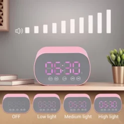 REGALWOVEN Digital Mirror FM Radio Speaker Small Dual Alarm Clock 3.3 X 2 X 1.6 Inches -Umbra Home Decor Shop GUEST a43863a7 f6e1 4375 bcc5 61650180a906 1