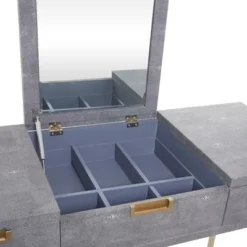 Contemporary Wood Console Table Dressing Table Desk With Mirror And Stool Set - Olivia & May -Umbra Home Decor Shop GUEST a44d40bb 20d7 4b02 9a79 50dbdb7f8a50