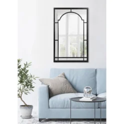 20" X 32" Lyla Metal Framed Arch Decorative Wall Mirror Black - Kate & Laurel All Things Decor 9 20" X 32" Lyla Metal Framed Arch Decorative Wall Mirror Black - Kate & Laurel All Things Decor -Umbra Home Decor Shop GUEST a44dd347 a88e 4cff af59 942b7992e9da