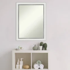 21" X 27" Non-Beveled Eva Narrow Bathroom Wall Mirror Gold - Amanti Art -Umbra Home Decor Shop GUEST a511413d 17d9 4f34 9104 e6fbc635b7c8