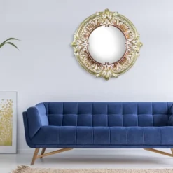 25" X 25" Metal Framed Decorative Wall Vanity Accent Mirror Baroque Style Gold Bronze - American Art Decor -Umbra Home Decor Shop GUEST a5cc3c79 4c70 4399 a380 763a75ca72d2