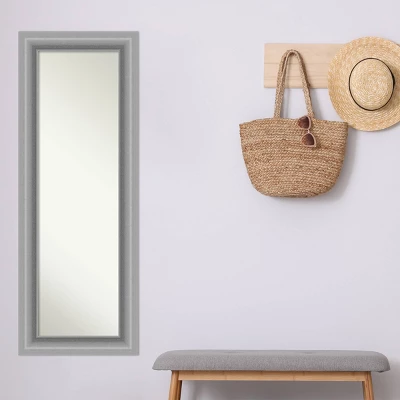 20" X 54" Non-Beveled Peak Polished Nickel Full Length On The Door Mirror - Amanti Art 8 20" X 54" Non-Beveled Peak Polished Nickel Full Length On The Door Mirror - Amanti Art - Image 8