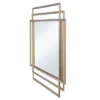Gemma Mid-Century Modern Metal Wall Mirror Gold Finish - StyleCraft