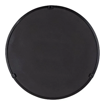 28" Rollo Round Wall Mirror Black - Kate & Laurel All Things Decor 3 28" Rollo Round Wall Mirror Black - Kate & Laurel All Things Decor - Image 3