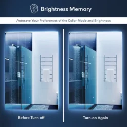 Nora Rectangular Frameless Anti-Fog Aluminum Back-lit Tri-color LED Bathroom Vanity Mirror With Smart Touch Control -Umbra Home Decor Shop GUEST a6a2e0ee 45f0 402f 8288 c4efc05f8e5f